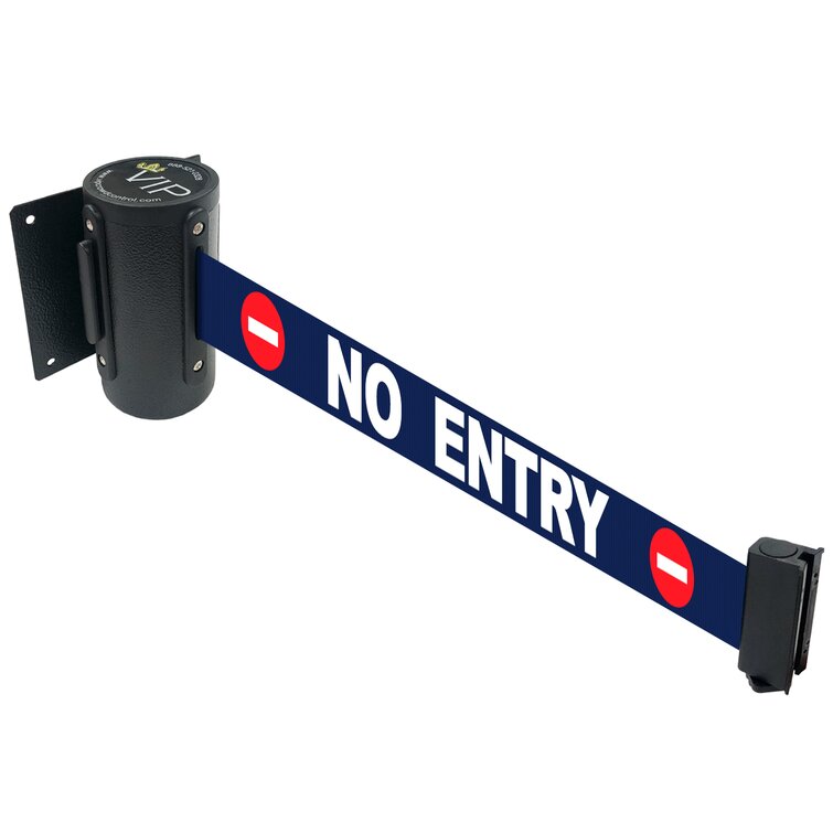 Vip Crowd Control Retractable Safety Wall Queue Barrier Belt No Entry